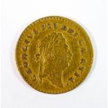 George III 1798 third of a guinea gold coin: