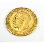 Half Sovereign 1914 George V gold coin: