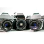 Ekata & Eka 35mm film cameras to include: RTL 1000 Meyer Oreston 1.8/50 lens, Eka -11a Meyer