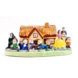 Wade Snow White Cottage with figures: A 2010 Members Special stand together with 10 figures of