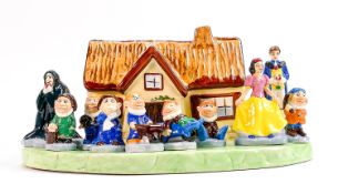 Wade Snow White Cottage with figures: A 2010 Members Special stand together with 10 figures of