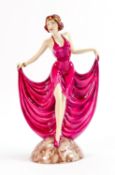 Kevin Francis limited edition lady figure Moulin Rouge: Boxed with cert.