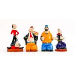 A collection of Wade figures from the Popeye collection (4):