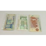 23 x Scottish & English banknotes £10 down to ten shillings many near uncirculated: Includes Royal