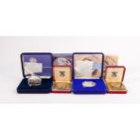 A collection of Royal Mint proof coins: Comprising Diana silver proof memorial coin, 2001 silver