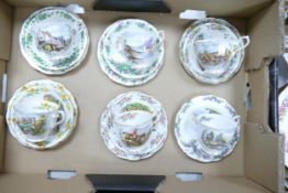 A collection of Royal Albert Traditional Series Trio's including patterns: John Peel, Men of