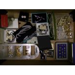 A good collection of quality costume jewellery: including 'Napier' branded items (1 tray).