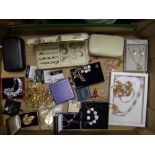 A good collection of quality costume jewellery: including 'Napier' branded items (1 tray).