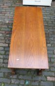 Old Charm large oak coffee table: with 2 integral occasional tables.