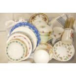 A mixed collection of Floral Tea & Dinner ware to include: Royal Albert Winsome patterned saucers,