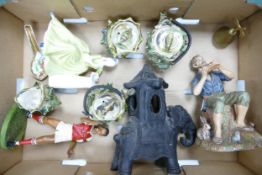 A mixed collection of items to include: Seconds Royal Doulton Figure Dreamweaver, Damaged similar