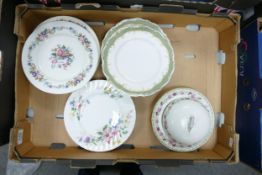 A collection of Royal Doulton & Paragon Floral Decorated Plates: