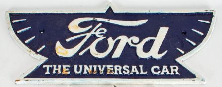 Ford 'The Universal Car' Solid Cast Iron Wall Plaque