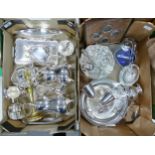 A large collection of Quality Silver Plated Items including Tea Service, trays, bowls etc (2 trays)