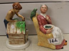 Royal Doulton figurines: Pretty Polly HN2768 & As Good as New HN2971 (2).