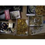 A good collection of quality costume jewellery: including 'Napier' branded items (1 tray).