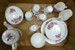Salisbury Floral Decorated Tea Ware: 22 pieces