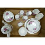 Salisbury Floral Decorated Tea Ware: 22 pieces