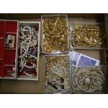 A good collection of quality costume jewellery: including 'Napier' branded items (1 tray).