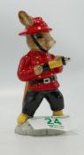 Royal Doulton Fireman Bunnykin: DB183. Limited edition 1102/3500, commissioned for Pascoe & Company.