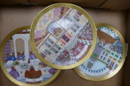Royal Doulton Limited Edition Jewish Theme Rack Plates(3):