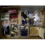 A good collection of quality costume jewellery: including 'Napier' branded items (1 tray).