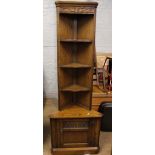 Old Charm oak 2 piece corner unit: 68cm W x 188cm H.