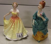 Royal Doulton figurines: Deborah HN3644 & Olga HN2463 (2).