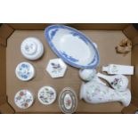 A collection of Wedgwood Floral Decorated Vases, Jars & Lidded Boxes