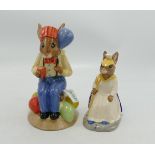 Royal Doulton Britannina Bunnykin: DB219 together with Partytime Toby Jug D7160, limited edition
