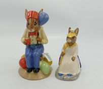 Royal Doulton Britannina Bunnykin: DB219 together with Partytime Toby Jug D7160, limited edition