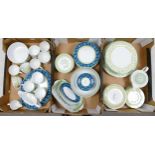 A large Collection of Wedgwood Alpine Patterned Modern Tea & Dinnerware to include: Tea set,
