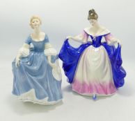 Royal Doulton Lady Figures: Hilary HN2335 & Sara HN3308(2)