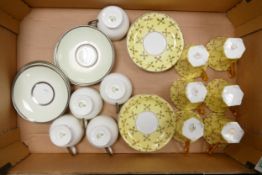 A mixed collection of items to include: Wedgwood Cups & Saucers together with earlier floral