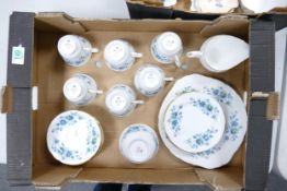 Queen Anne Branded 21 piece floral Tea Set: