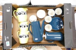 Mid Century Beswick & Sylvac items to include: Coffee set, & graduated jug set