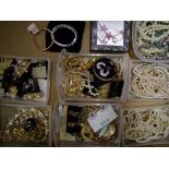 A good collection of quality costume jewellery: including 'Napier' branded items (1 tray).