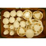 A collection of Queen Anne Medina Floral Patterned Tea Ware: