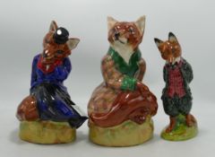 Royal Doulton large figure of Gentleman Fox: backstamp property of Royal Doulton, not produced for