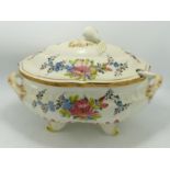 Large Floral decorated Soup Tureen: