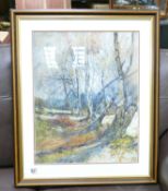 Local Interest Framed Watercolour John Carey of Victoria Rd , Tunstall,: with images of Craddocks