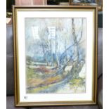 Local Interest Framed Watercolour John Carey of Victoria Rd , Tunstall,: with images of Craddocks