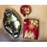 Carltonware Rouge Royale Lidded Box & Ashtray: together with similar Dragon Fly theme item