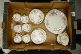 Paragon Victorian Rose Patterned Tea Floral Set: 21 piece