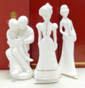 Boxed Spode Pauline Shone figures: Chirstina, Sarah & Story Time(3)