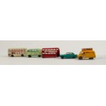 Five Matchbox Lesney vehicles in nice condition: Un boxed - Ranging from about 70% to 85% of mint