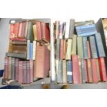 A large Collection of 19th Century & Later Hard Books:2 large trays