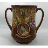 Royal Doulton limited edition loving cup: 1953 Coronation. Number 107/1000 with certificate and