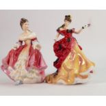 Royal Doulton Lady Figures Belle HN3703 & Southern Belle HN2229(2)