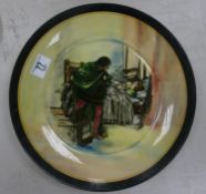 Large Royal Doulton Shakespeare Story Shallow Bowl with verse to rear, diameter 33cm